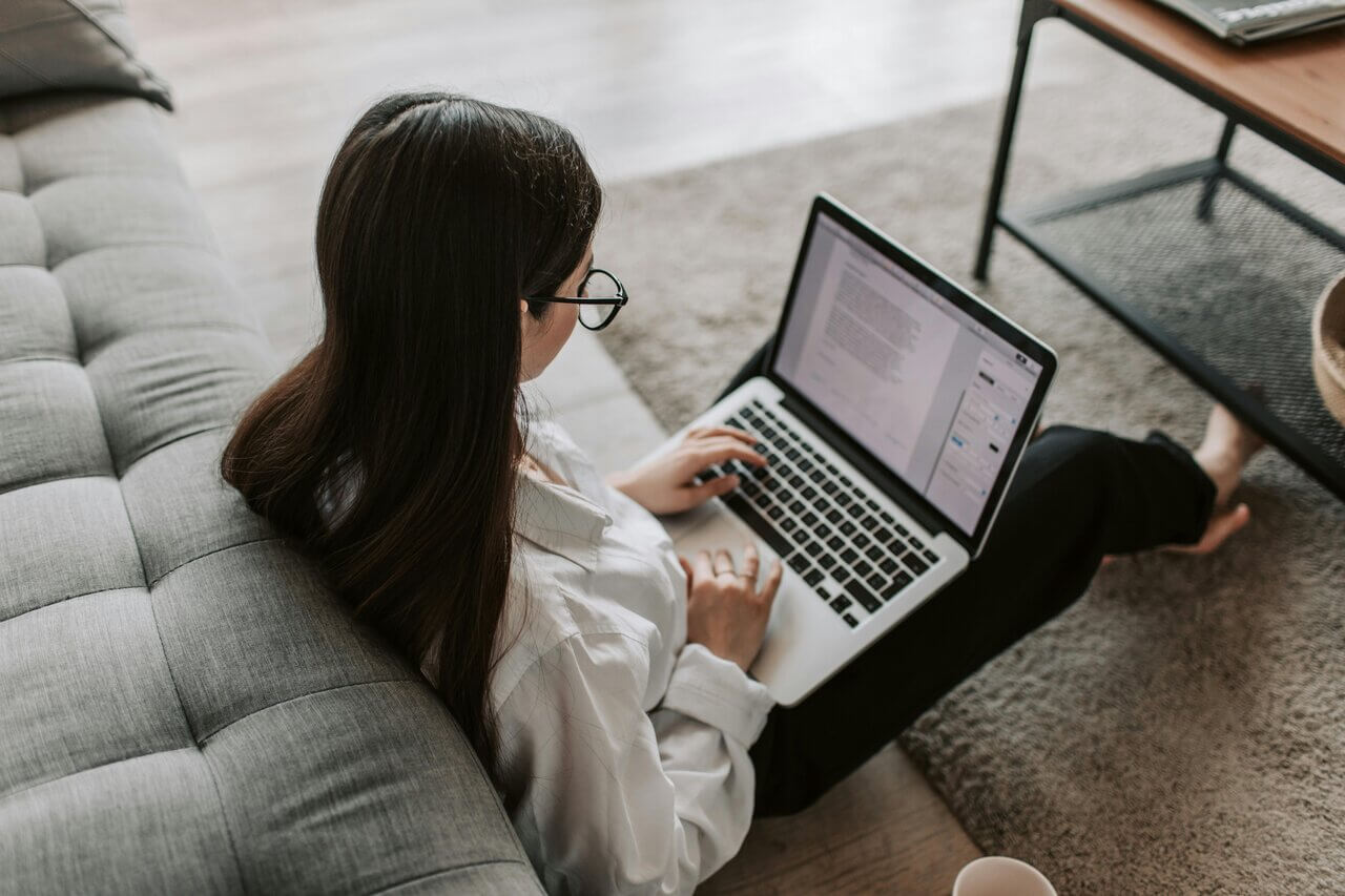 Young woman looking at project management tasks